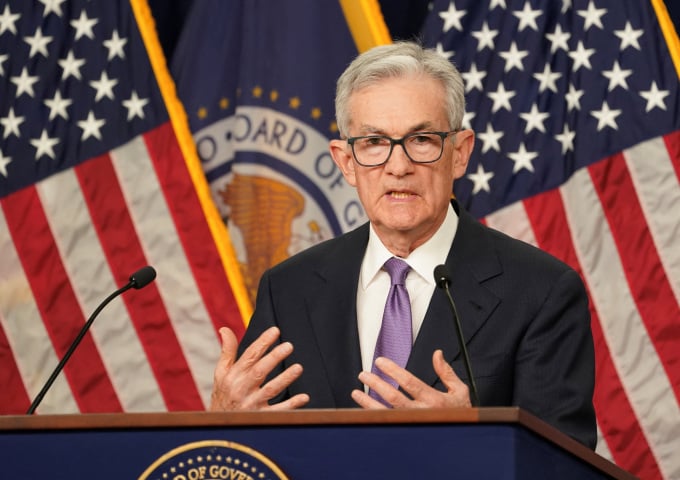 ប្រធាន Fed លោក Jerome Powell ថ្លែងក្នុងទីក្រុង Washington សហរដ្ឋអាមេរិក ថ្ងៃទី 13 ខែធ្នូ ឆ្នាំ 2023។ រូបថត៖ រ៉យទ័រ