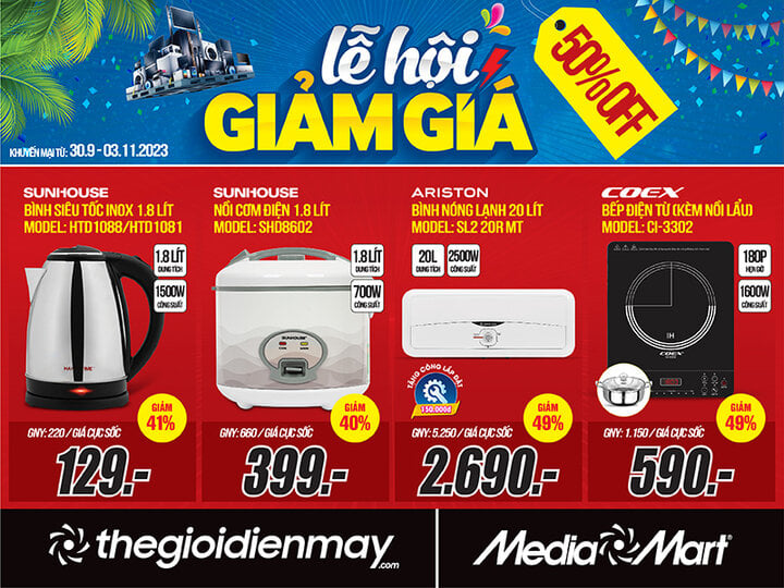 MediaMart tưng bừng lễ hội giảm giá, siêu sale 50% - 4