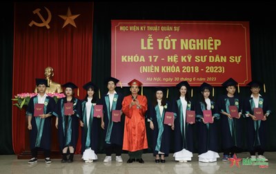 Học viện Kỹ thuật Quân sự tổ chức Lễ tốt nghiệp hệ kỹ sư dân sự khóa 17 (2018-2023)