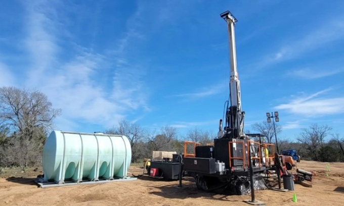 Site d'essai de la technologie de forage de Quaise Energy. Photo : Quaise Energy