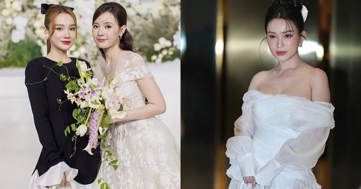 Nha Phuong y Si Thanh llevan bolsos de Dior valorados en más de 140 millones de dongs a la boda de Midu