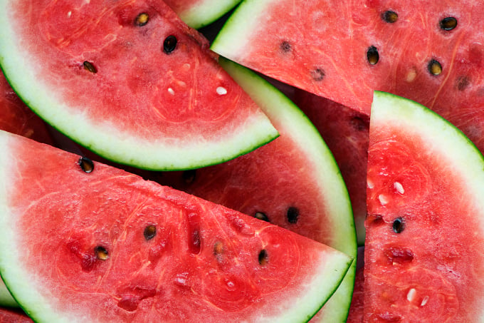 Red, seeded watermelon is a popular type of watermelon in everyday life. Photo: Freepik