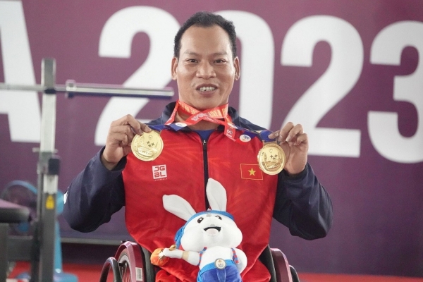 Vietnam team ranked 2nd on the medal table