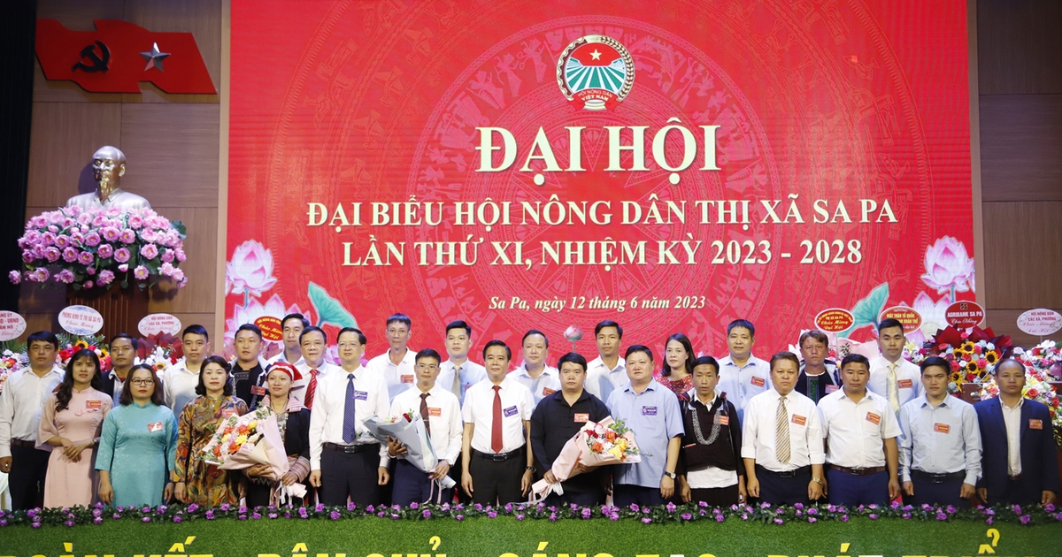 Đại hội Đại biểu Hội Nông dân thị xã Sa Pa lần thứ XI, nhiệm kỳ 2023 - 2028