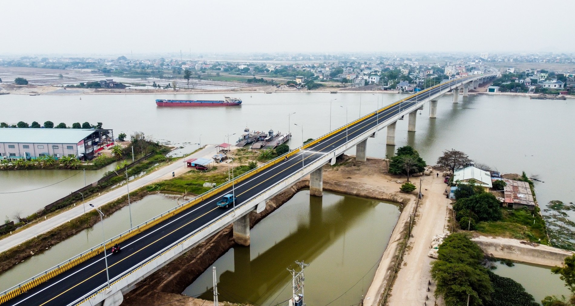 Ouverture temporaire du pont Dong Cao dans le cadre du projet routier de plus de 5 000 milliards à Nam Dinh