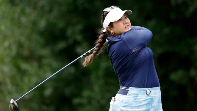 ลิเลีย วู แข่งขันในรอบที่ 2 ของการแข่งขัน Chevron Championship ประจำปี 2023 ภาพ: LPGA