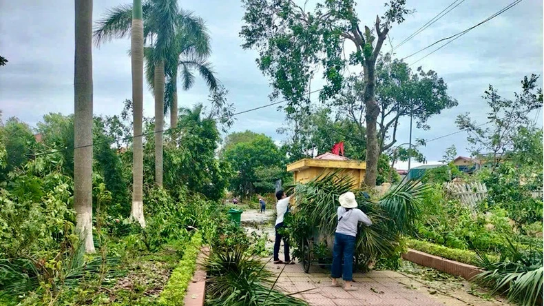 ជំនះ​បញ្ហា​ក្រោយ​ខ្យល់​ព្យុះ សិស្ស​ Bac Ninh ត្រឡប់​ទៅ​សាលា​វិញ​នៅ​ថ្ងៃ​ទី​១០ ខែ​កញ្ញា រូប​ទី​៣