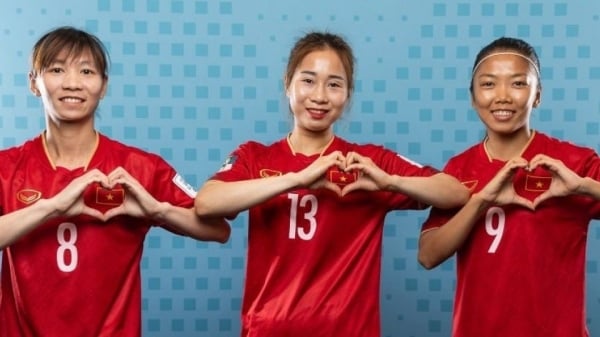 Die vietnamesische Frauenmannschaft „veröffentlicht“ wunderschöne Fotos vor dem Eröffnungsspiel der Frauen-Weltmeisterschaft 2023