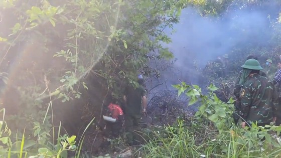 Hunderte von Menschen mobilisierten sich, um Waldbrände in Ha Tinh zu löschen. Foto 7