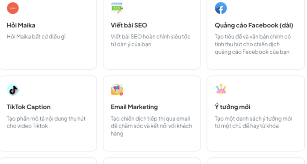 Trợ lý ảo viết bài SEO, quảng cáo Facebook, Tiktok và email marketing