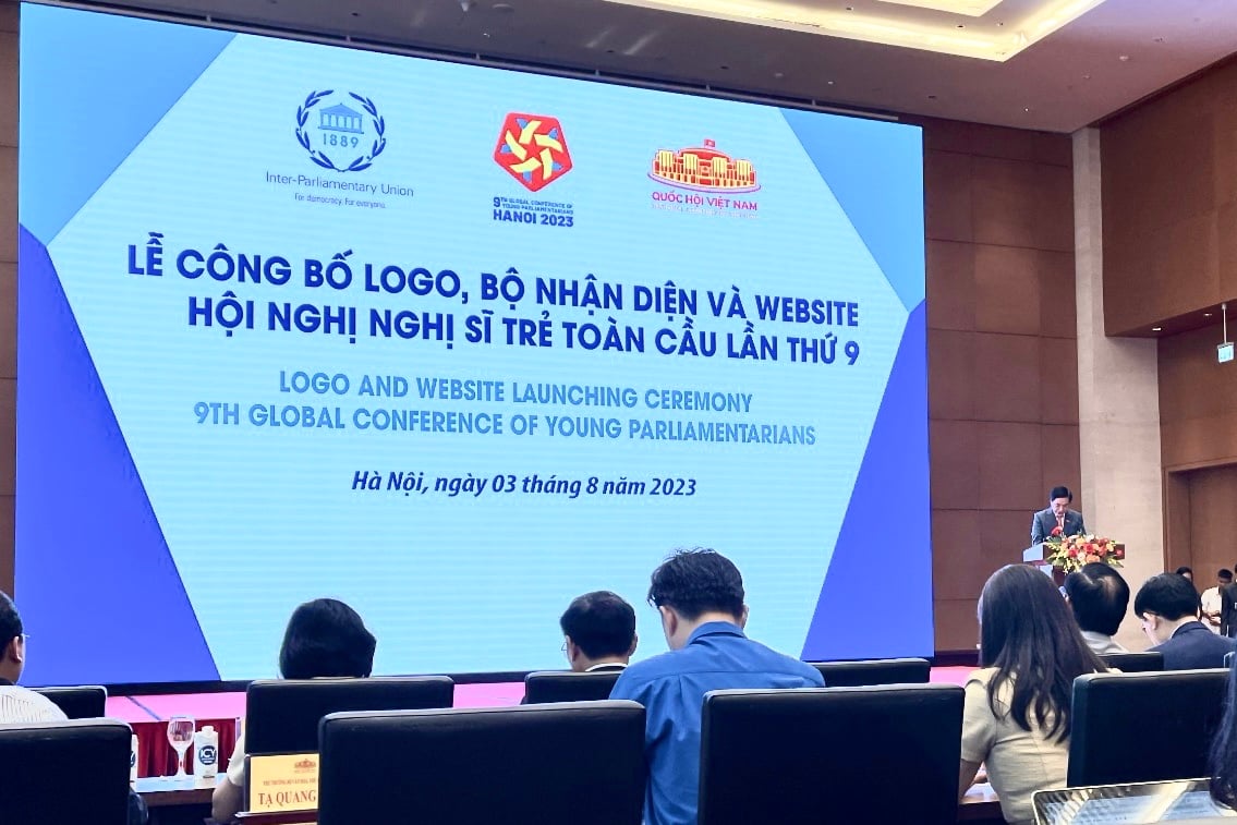 Chủ tịch Quốc hội Vương Đình Huệ dự Lễ công bố Logo, Bộ nhận diện và Website Hội nghị Nghị sĩ trẻ toàn cầu lần thứ 9 - Ảnh 7.
