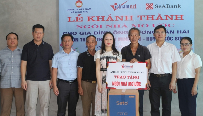 Báo VietNamNet trao Ngôi nhà mơ ước đến gia đình có hoàn cảnh khó khăn