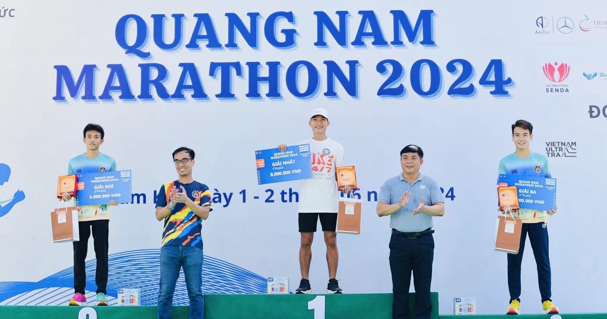 Hoàng Nguyên Thanh, Lê Thị Tuyết chiến thắng giải marathon Quảng Nam 2024