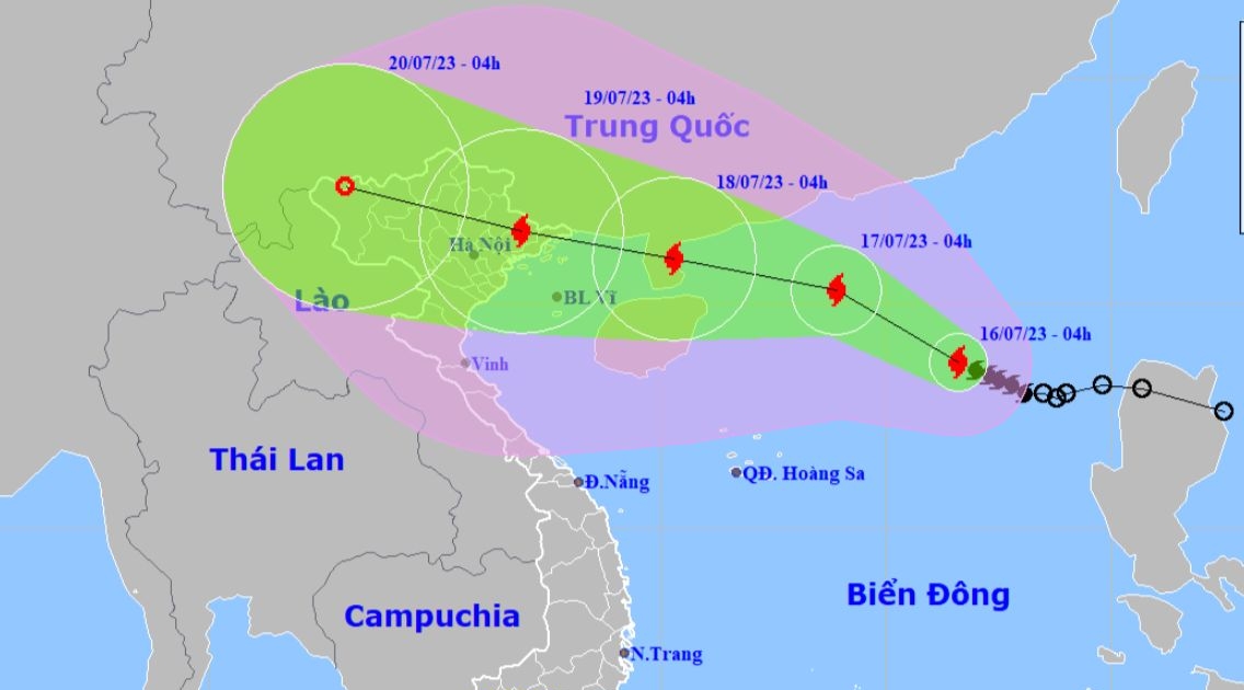 Telegrama del presidente del Comité Popular Provincial de Bac Kan sobre la respuesta proactiva a la tormenta n.° 01