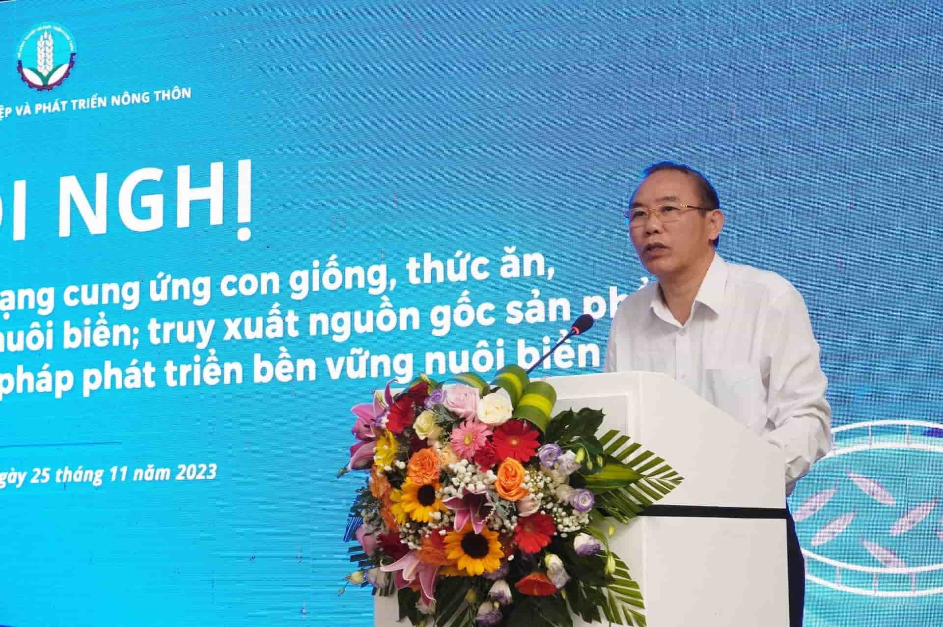 Deputy Minister Phung Duc Tien speaks at the conference. Photo: Kim So