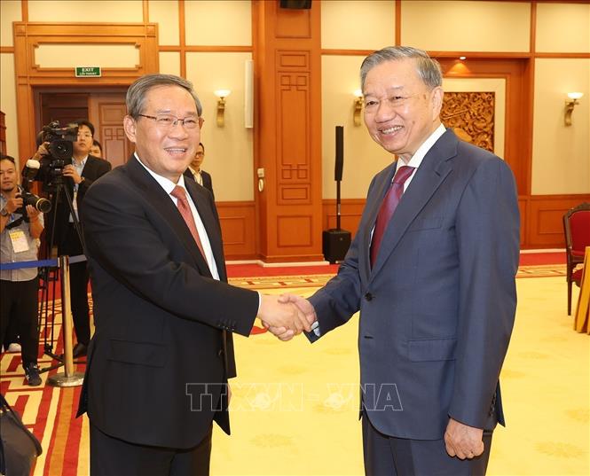 General Secretary and President To Lam receives Chinese Prime Minister Li Qiang