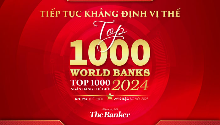 SeABank liên tục tăng hạng trong bảng xếp hạng “Top 1000 Ngân hàng thế giới”