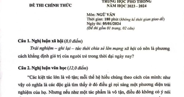 Giáo viên nói gì về đề thi học sinh giỏi quốc gia môn ngữ văn?