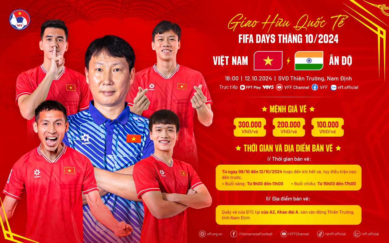 Lịch thi đấu FIFA Days, đội tuyển Việt Nam so tài đội tuyển Ấn Độ: Nảy lửa- Ảnh 2.