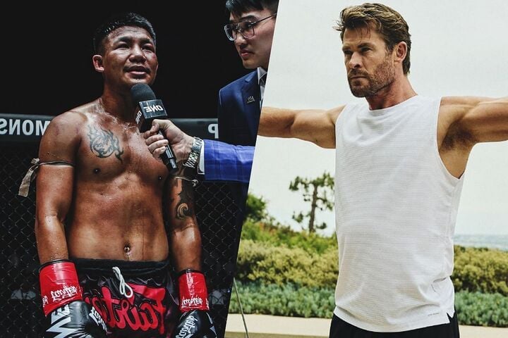 Rodtang Jitmuangnon a été encouragé par l'acteur Chris Hemsworth avant la défense de son titre.