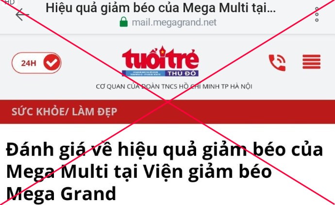 គេហទំព័រ Gia Mao នៃកាសែត Tuoi Tre ដើម្បីផ្សព្វផ្សាយរូបភាពគ្លីនិក ១