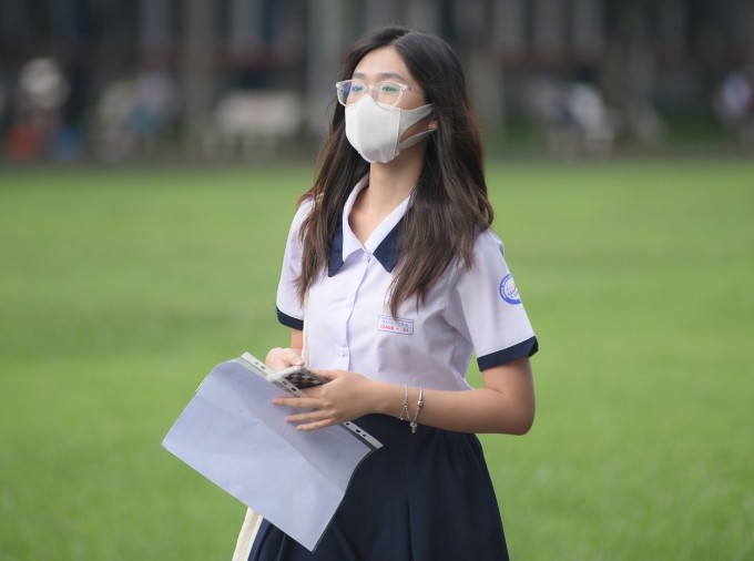Thí sinh dự thi đánh giá năng lực đợt 2 tại trường Đại học Bách khoa, ngày 28/5. Ảnh: Đại học Quốc gia TP HCM