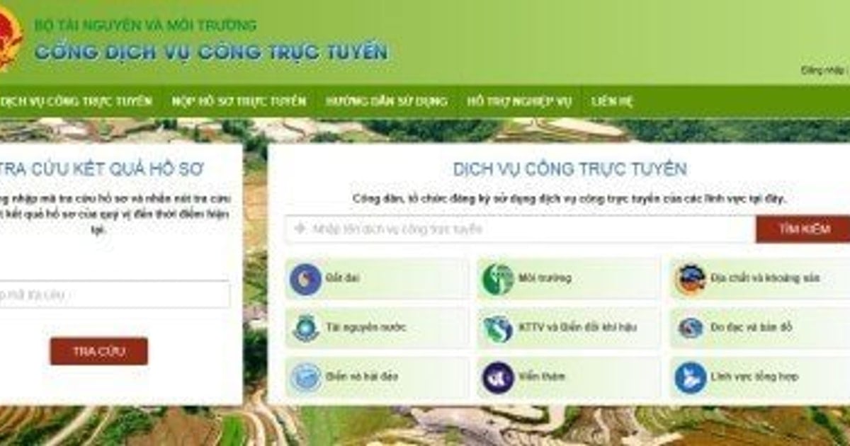 Bộ TN&MT công bố 60 thủ tục hành chính đủ điều kiện thực hiện dịch vụ công trực tuyến toàn trình