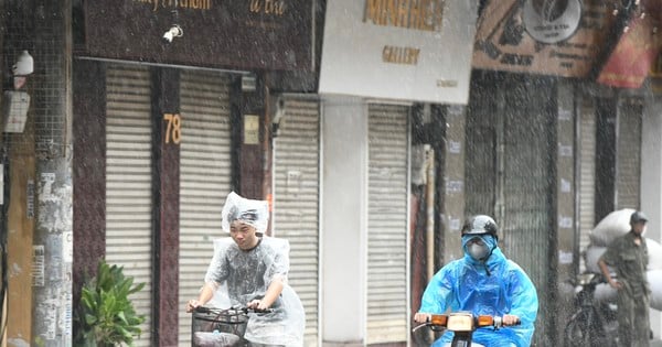 In Hanoi wird es lange regnen