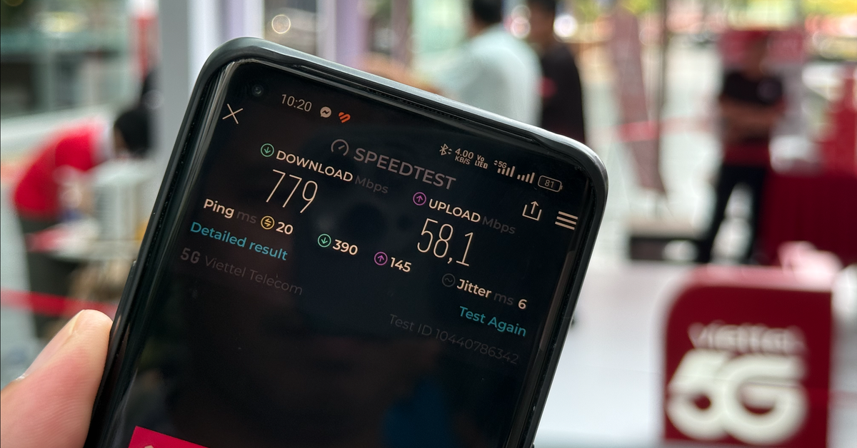 Đo tốc độ 5G thực tế: Cao nhất 779 Mbps, thấp nhất ‘chả khác gì' 4G