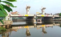 Close-up of the most modern flood prevention and tide control project in Binh Duong