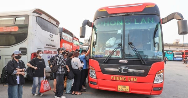 La estación de autobuses de Nuoc Ngam suma 100 autobuses de pasajeros para las vacaciones del Tet