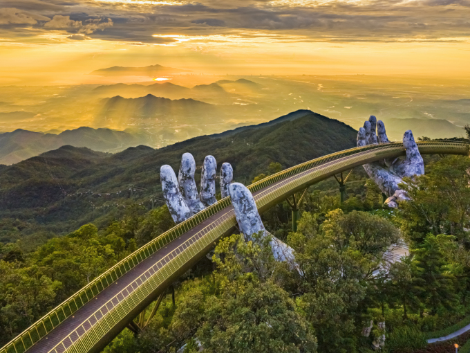 Puente Dorado: símbolo del turismo en Da Nang. Foto: Grupo Sun