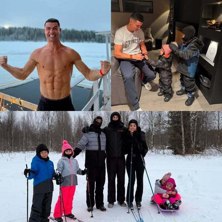 Ronaldo und seine Familie machen Urlaub in Finnland