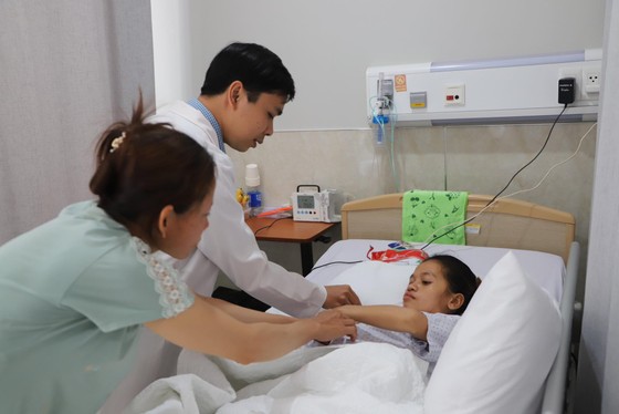 The doctor is examining the patient.