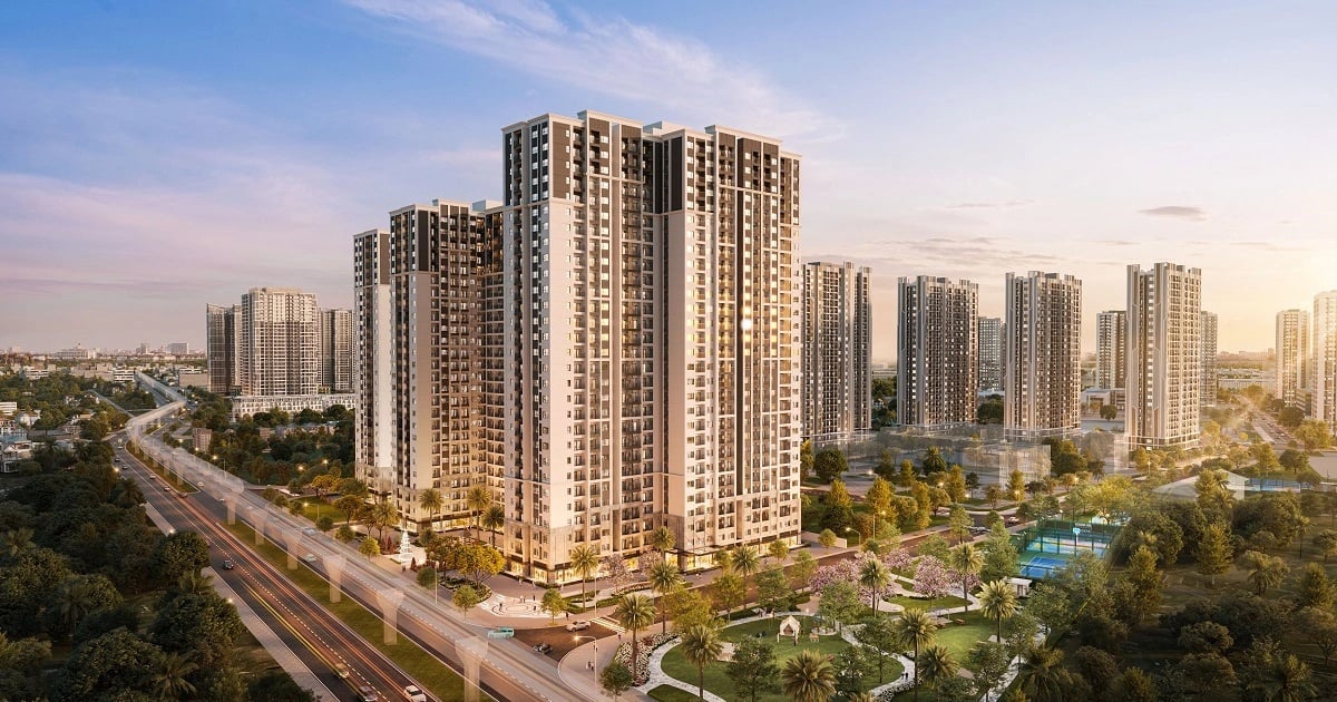 The spacious view creates value for The King apartment - Vinhomes Ocean Park