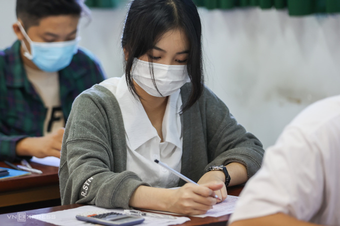 2023年3月、ホーチミン市国家大学の能力評価試験を受験する受験者。写真: クイン・トラン