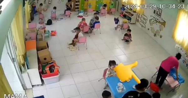 HCMC: Kindergärtnerin wegen Video von Misshandlung eines Kindes während des Essens vorübergehend suspendiert