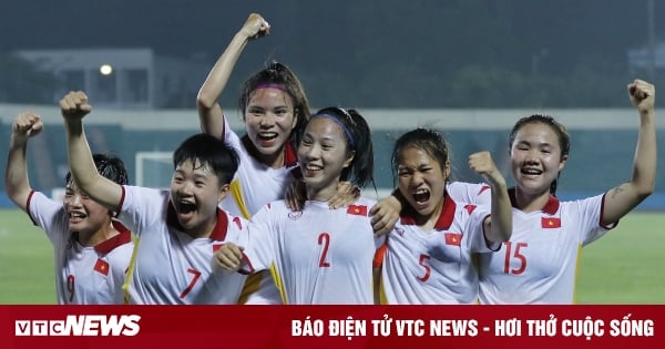 Hot girl Bao Tram scored, U20 Vietnam women won the right to enter the U20 Women's Asian Cup finals