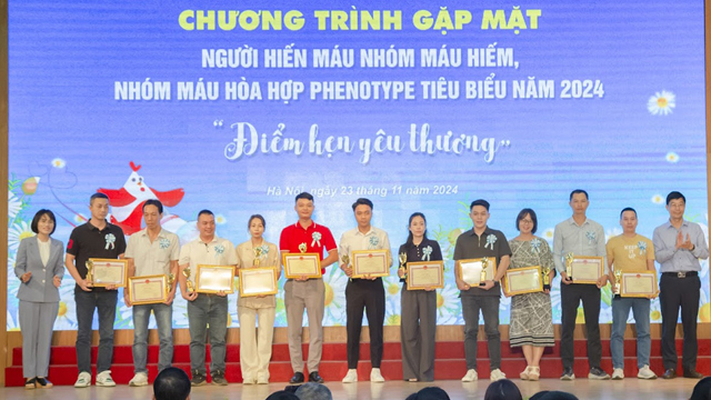 Gặp mặt gần 300 người hiến nhóm máu hiếm, hòa hợp phenotype tiêu biểu 2024