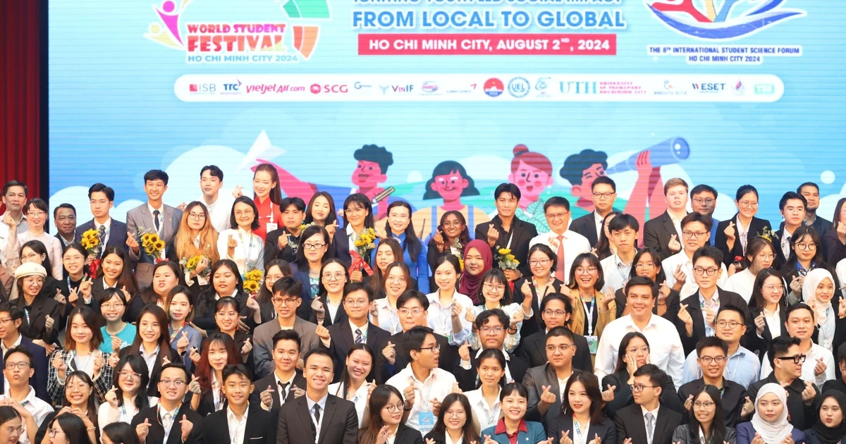 Fast 200 hervorragende Studierende nehmen am 1. Weltstudentenfestival in Ho-Chi-Minh-Stadt im Jahr 2024 teil