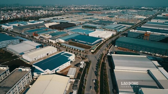 An industrial park in Viet Yen, Bac Giang. Photo: Nguyen Ke.