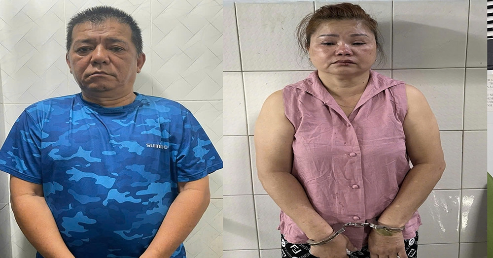 Emergency arrest of couple who brutally beat motorbike taxi driver in downtown HCMC