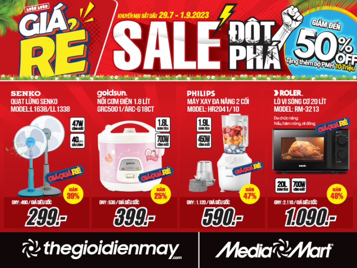 MediaMart ลดราคาครั้งยิ่งใหญ่ เครื่องใช้ไฟฟ้าและเทคโนโลยีสูงสุดถึง 50% - 4