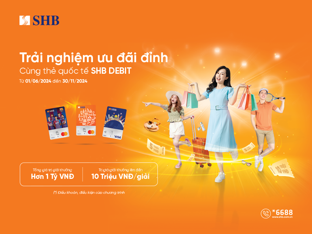 Get unprecedented incentives when using SHB international debit cards