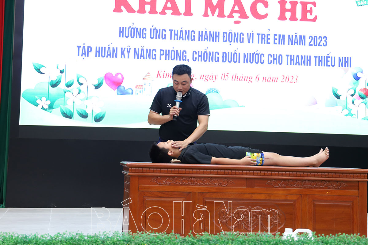 Đoàn TNCS Hồ Chí Minh  Đội TNTP huyện Kim Bảng tổ chức khai mạc hè năm 2023