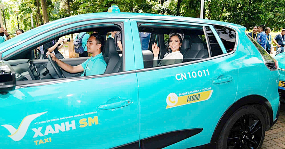 Taxi điện Việt Nam chính thức lăn bánh ở Indonesia