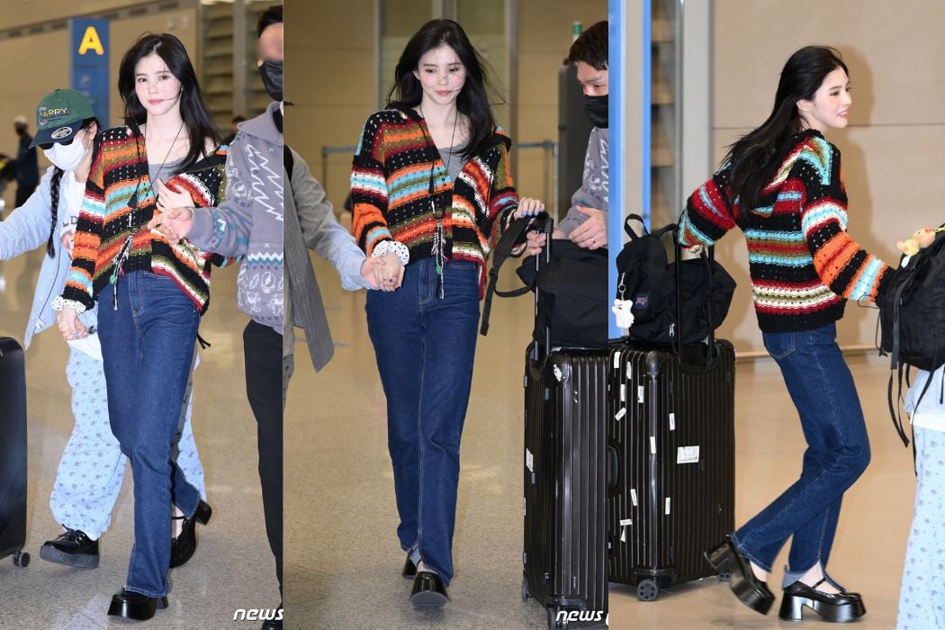 彼女は空港に到着するとゲートを変更した。写真：ネイバー