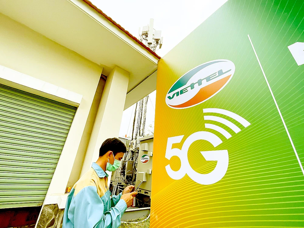 La 5G de Viettel a été testée fin 2020 dans la ville de Thu Duc. Photo : TAN BA