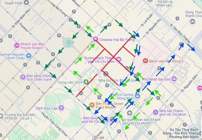 Cấm xe theo giờ tại nhiều tuyến đường trung tâm TPHCM trong 2 ngày ảnh 1