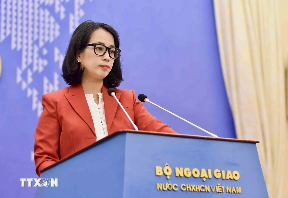 Porte-parole du ministère des Affaires étrangères du Vietnam, Pham Thu Hang. (Photo : VNA)